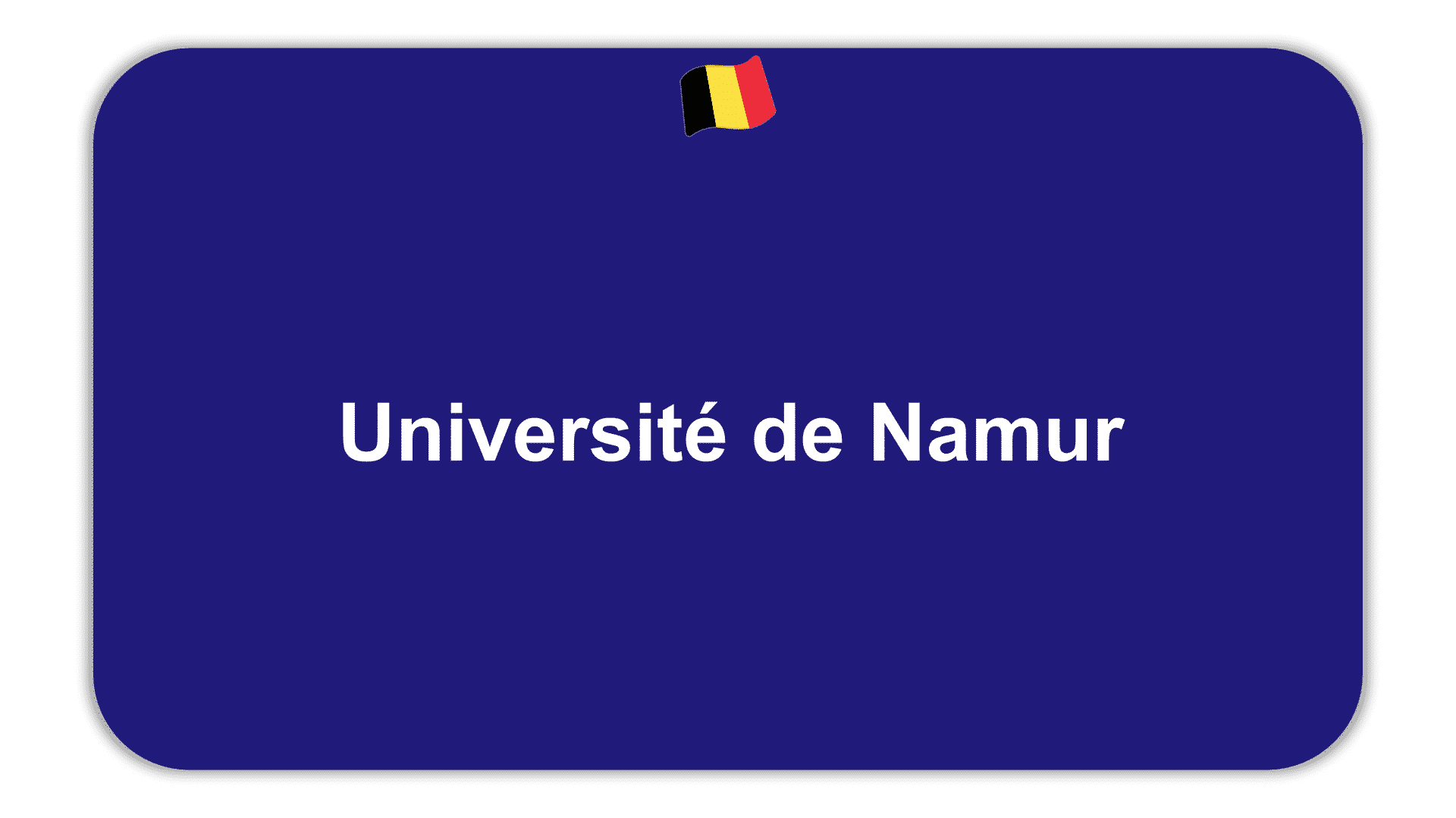 Presentation Et Specialites Universite De Namur Etudes En Belgique