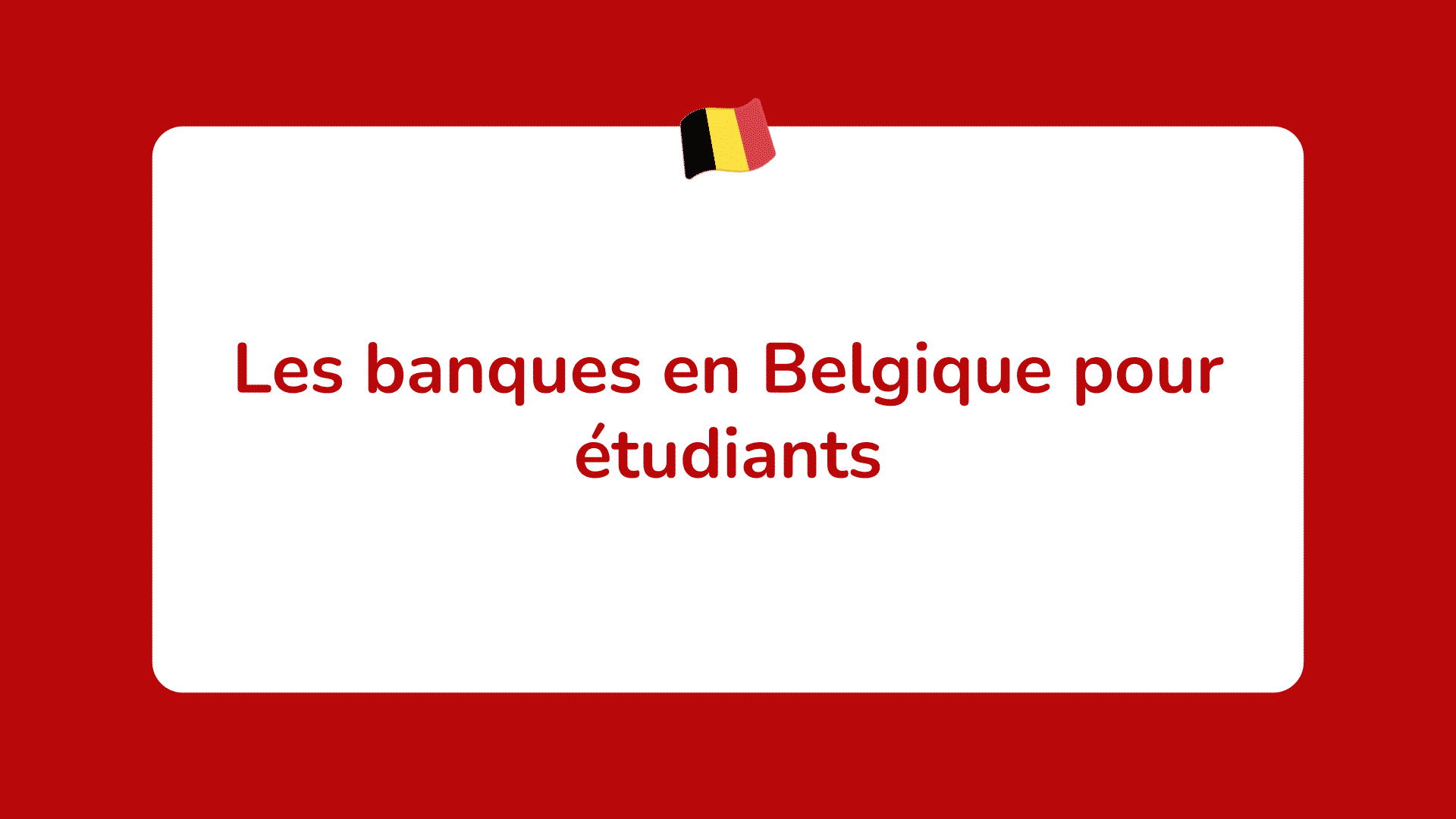 Banques en Belgique