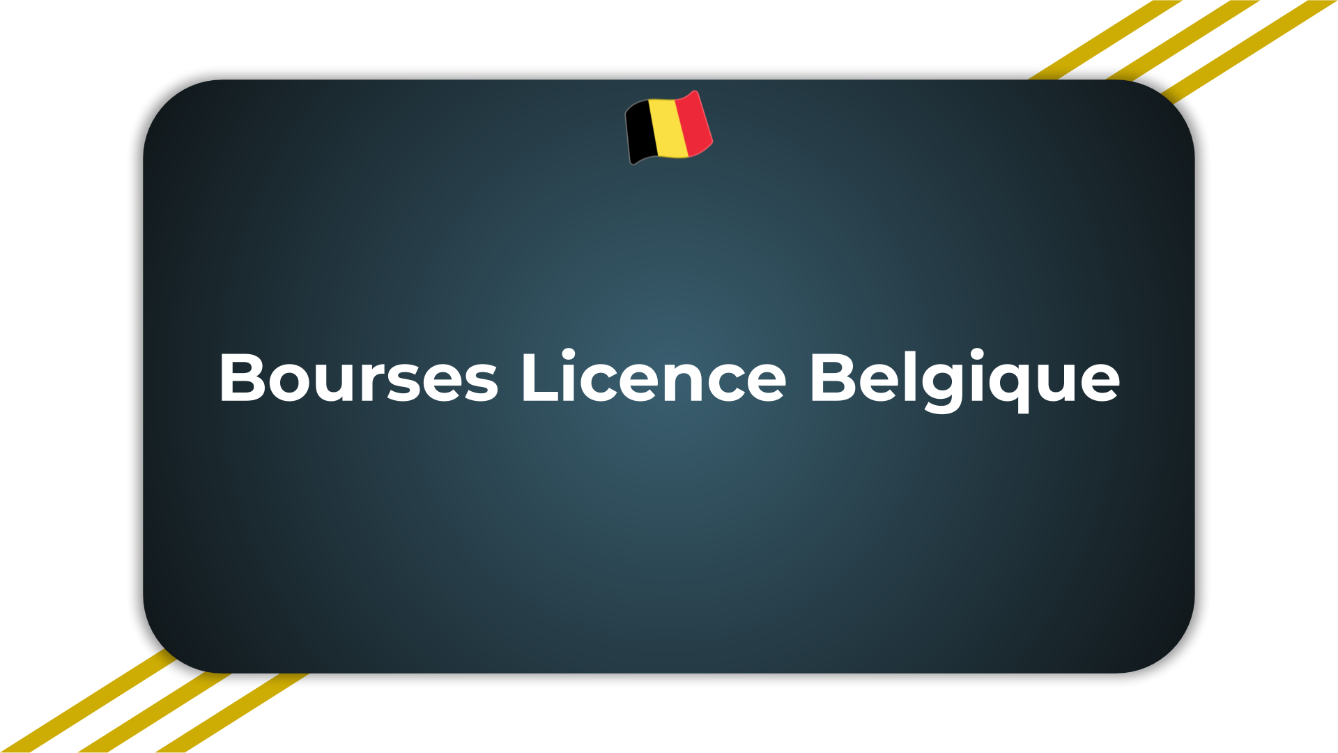 Bourses Licence Belgique