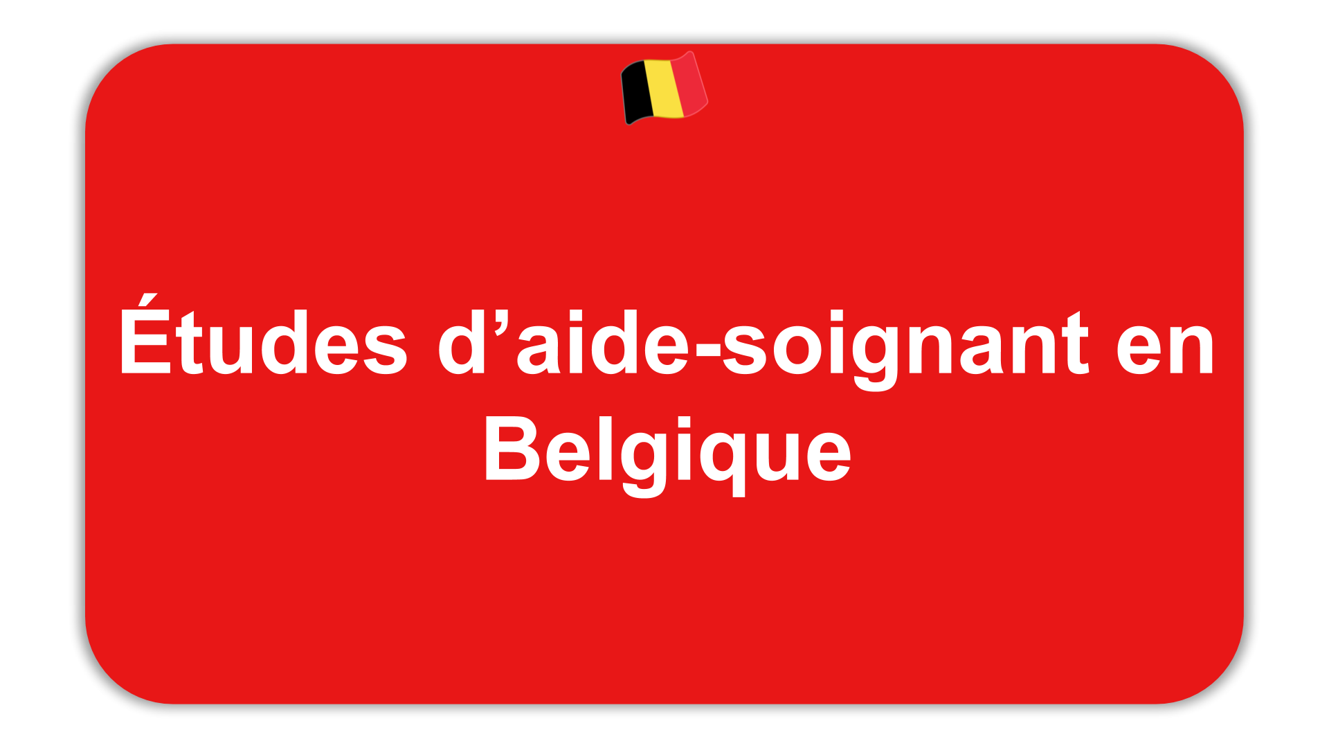 études d’aide-soignant en Belgique